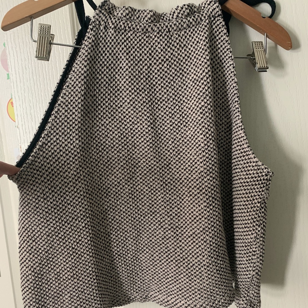 Blush pink and black Madewell Top